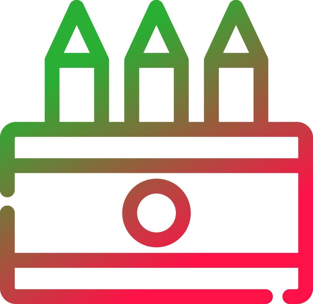 Line Red and Green Gradient vector