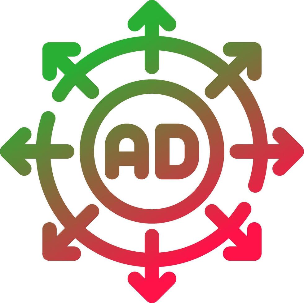 Advertising Submission Creative Icon Design vector