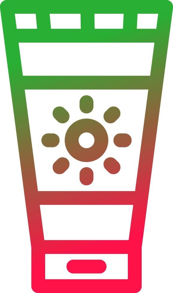 Sunscreen Creative Icon Design vector