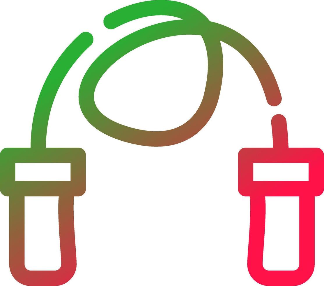 Skipping Rope Creative Icon Design vector