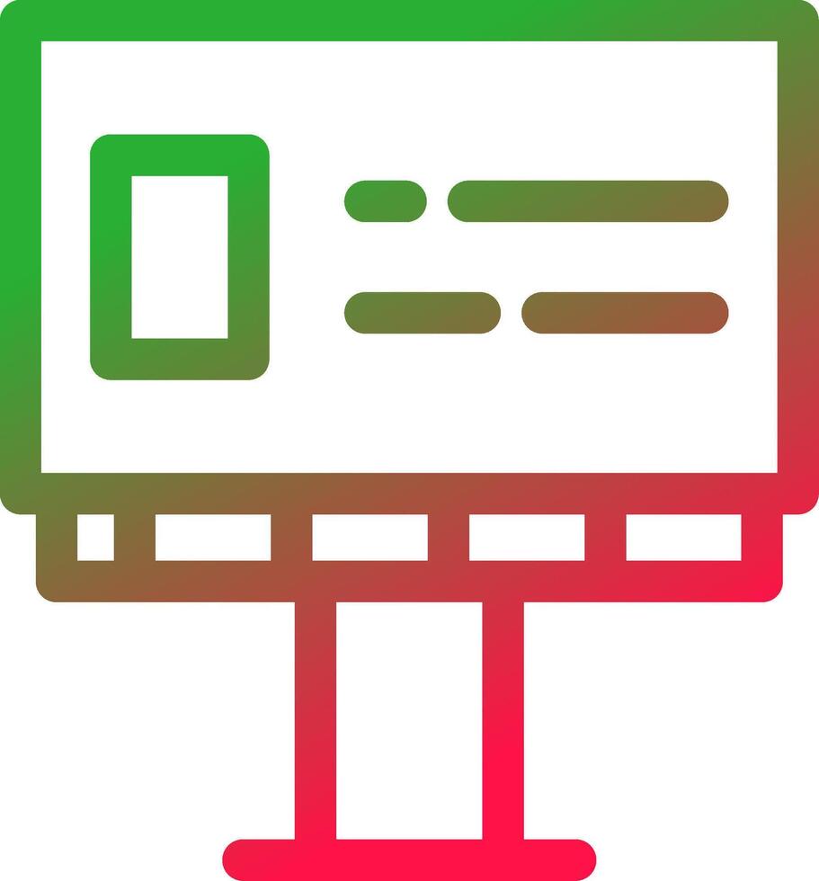 Line Red and Green Gradient vector