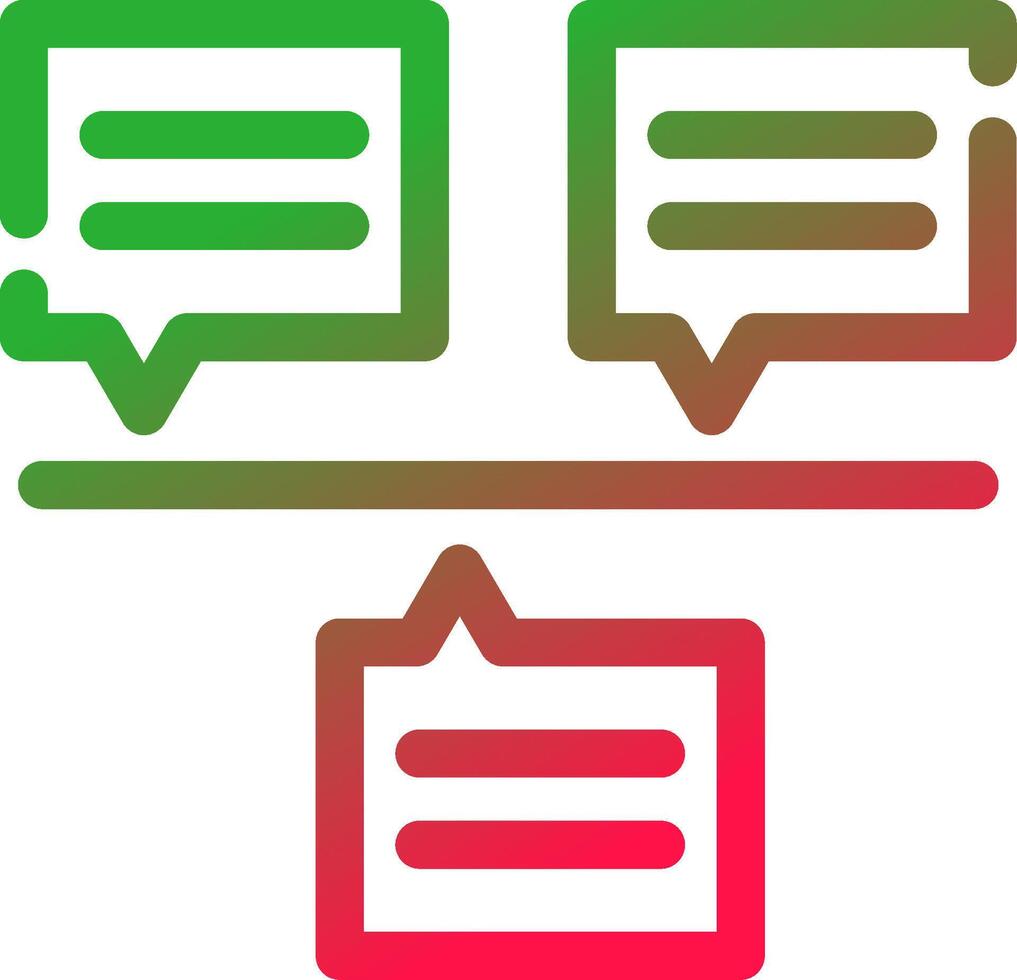 Line Red and Green Gradient vector