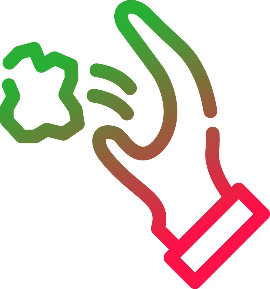 Throwing Trash Creative Icon Design vector