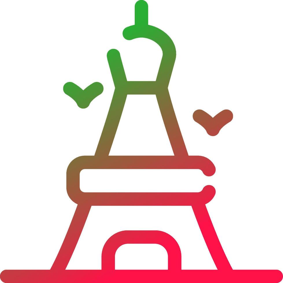 diseño de icono creativo de la torre eiffel vector