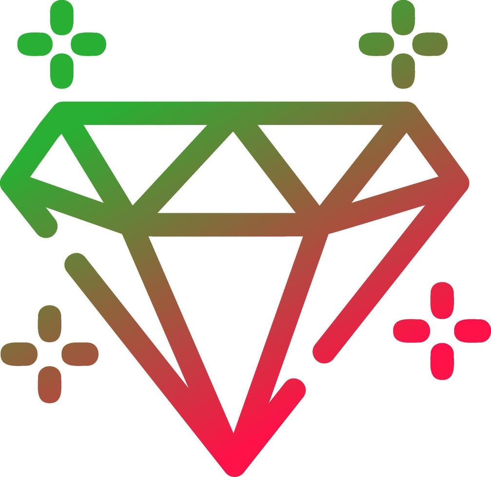 diseño de icono creativo de diamante vector