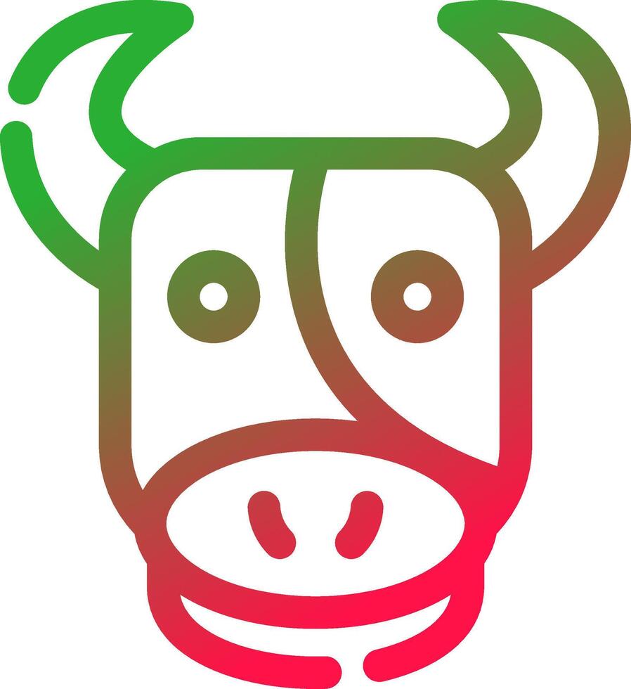 diseño de icono creativo de vaca vector