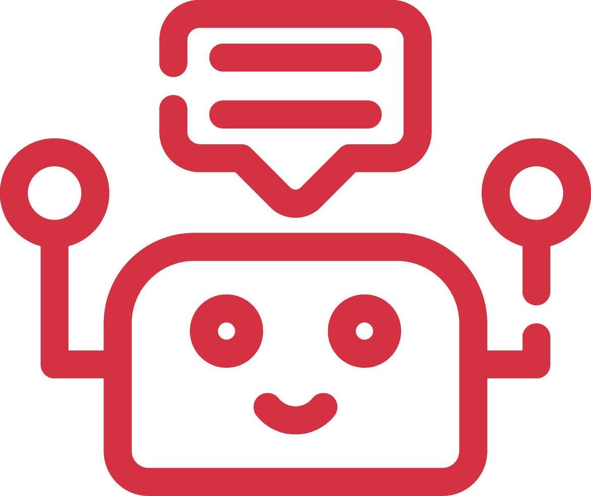 Chatbot Creative Icon Design vector