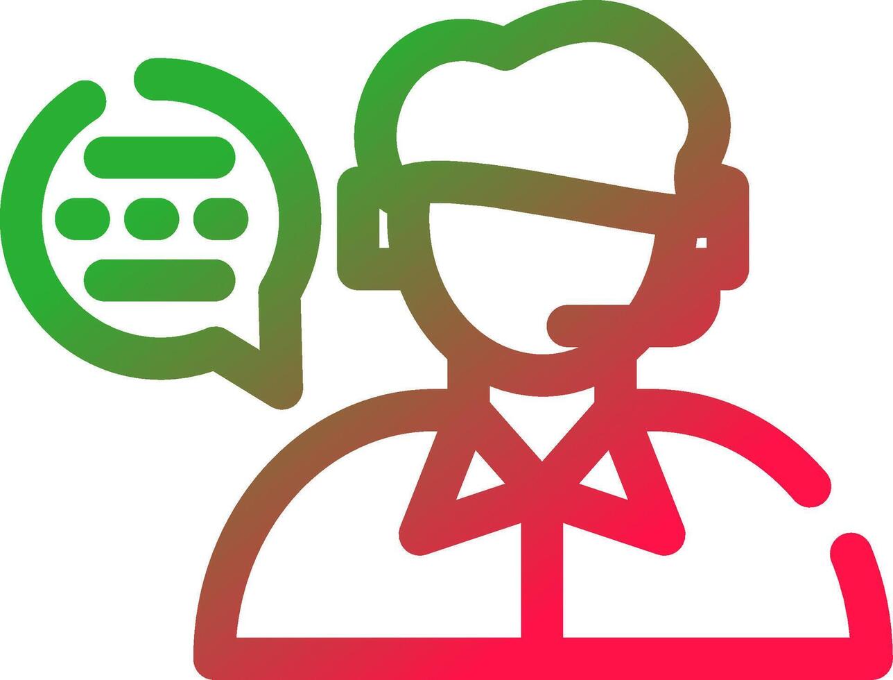Line Red and Green Gradient vector