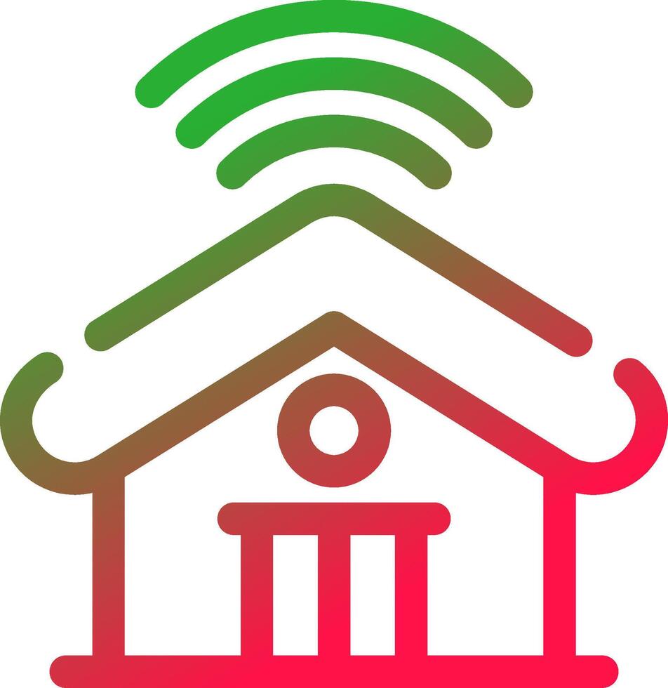 Smart Home Creative Icon Design vector