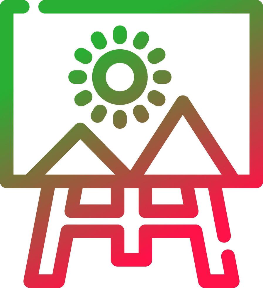 Canvas Creative Icon Design vector