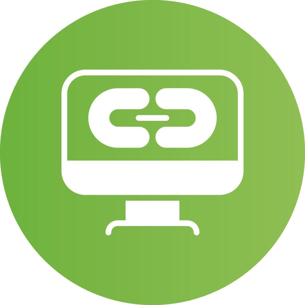 Glyph Circle light green Gradient vector