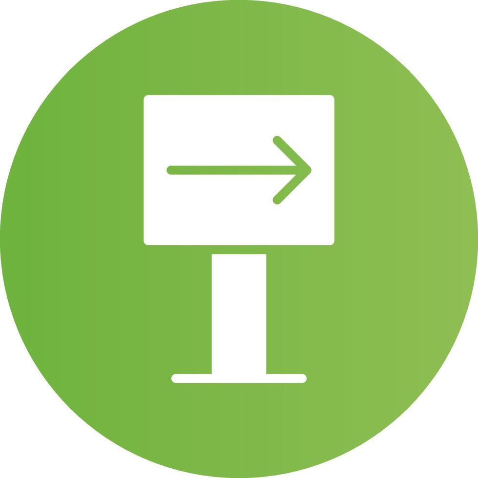 Glyph Circle light green Gradient vector