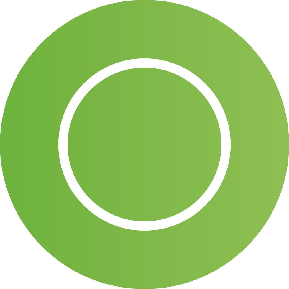 Glyph Circle light green Gradient vector