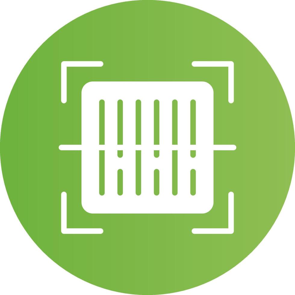 Glyph Circle light green Gradient vector