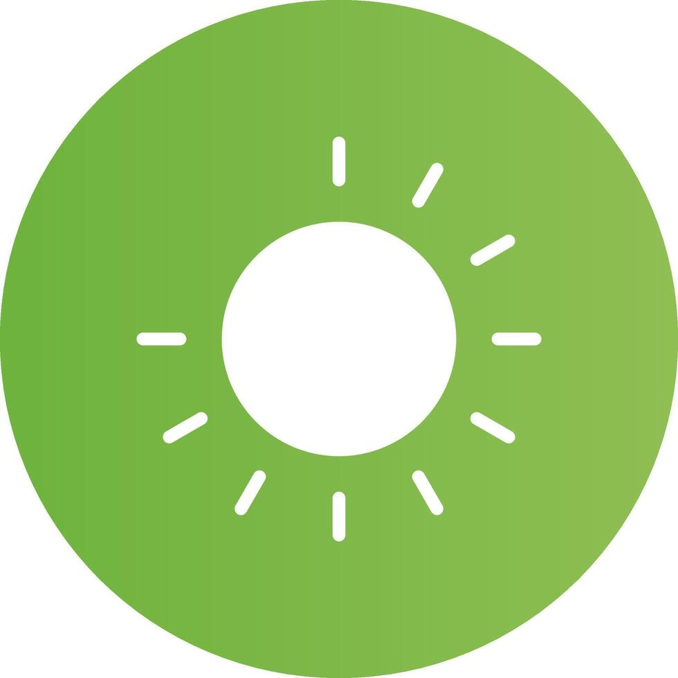 Glyph Circle light green Gradient vector