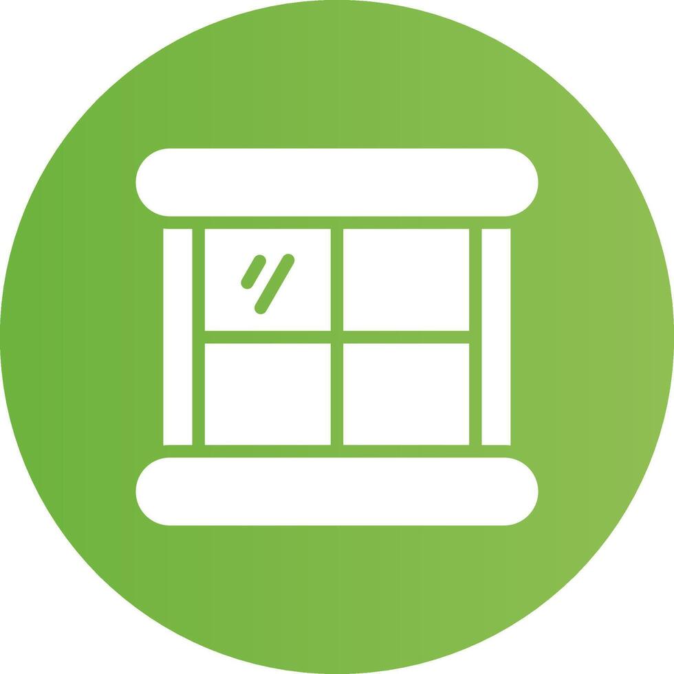 Glyph Circle light green Gradient vector