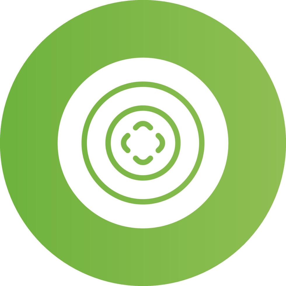 Glyph Circle light green Gradient vector