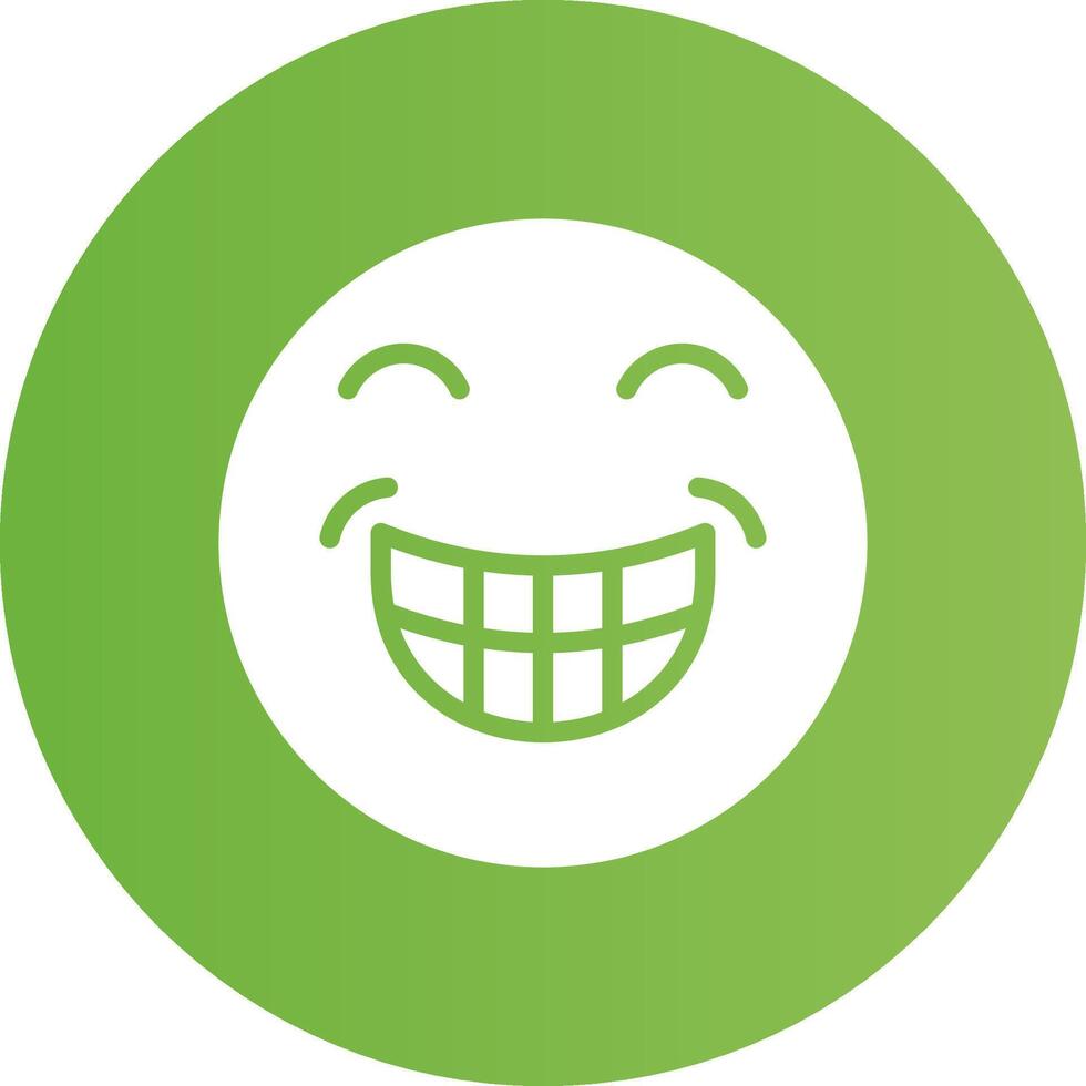 Glyph Circle light green Gradient vector