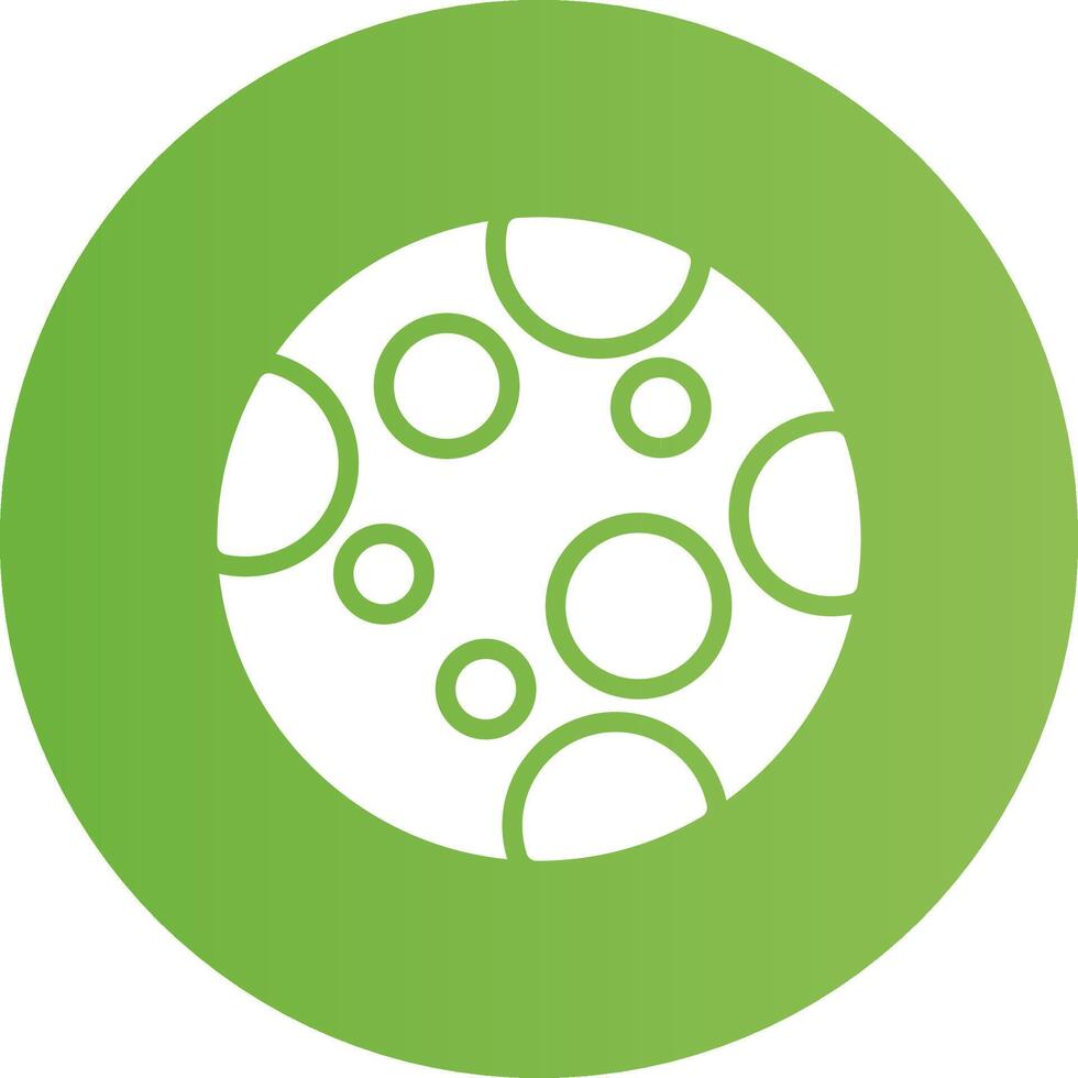 Glyph Circle light green Gradient vector