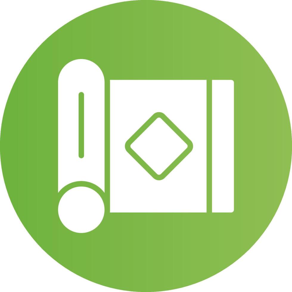Glyph Circle light green Gradient vector