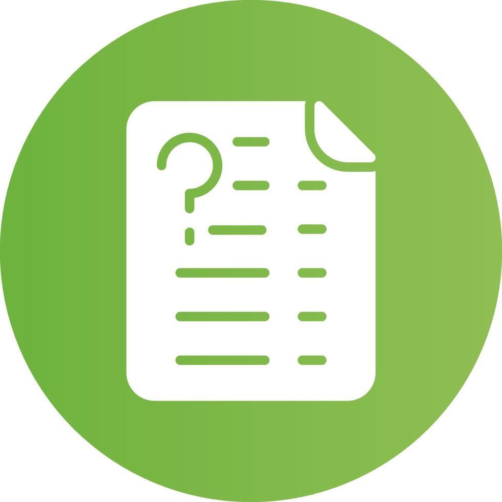 Glyph Circle light green Gradient vector