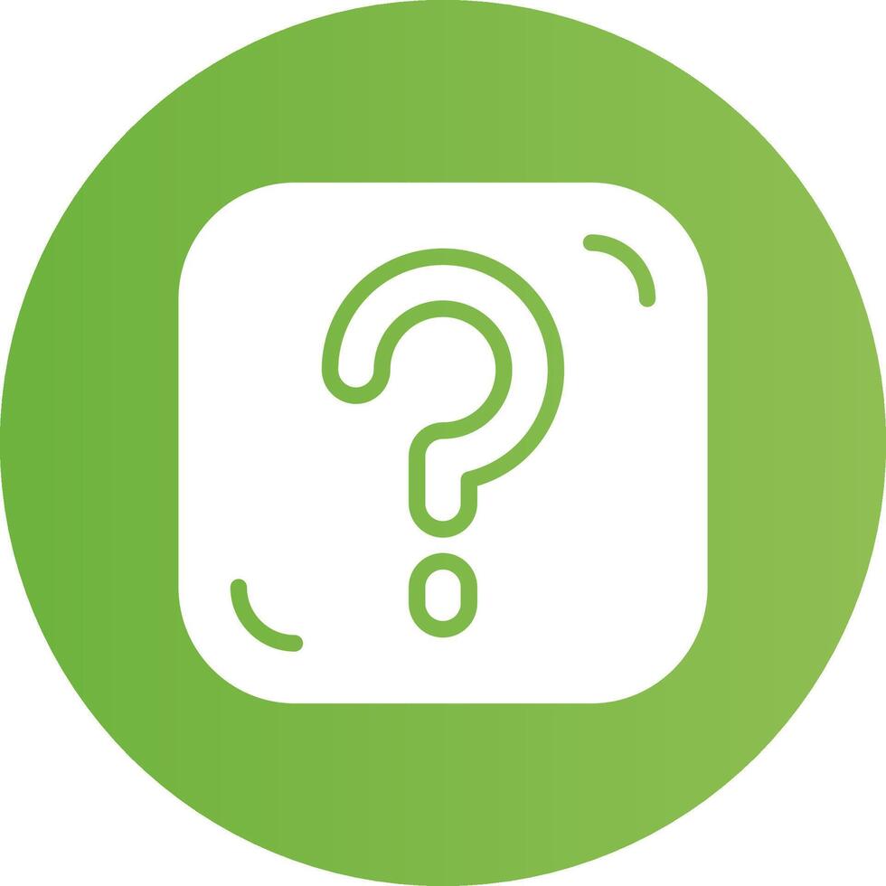 Glyph Circle light green Gradient vector