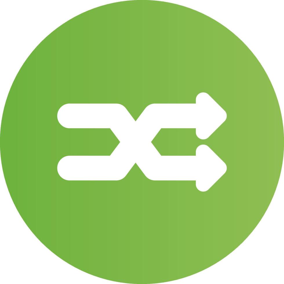 Glyph Circle light green Gradient vector