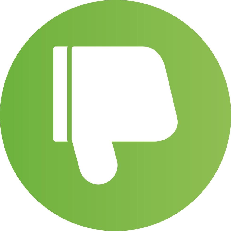 Glyph Circle light green Gradient vector