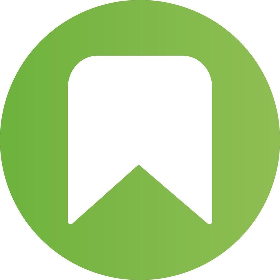 Glyph Circle light green Gradient vector