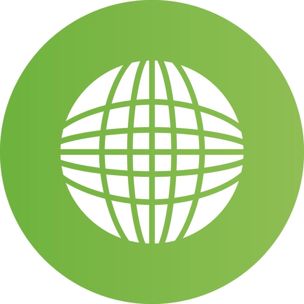 Glyph Circle light green Gradient vector