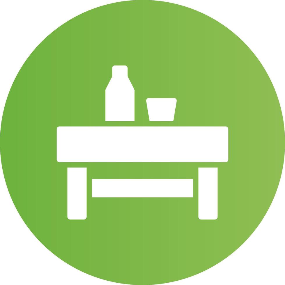 Glyph Circle light green Gradient vector