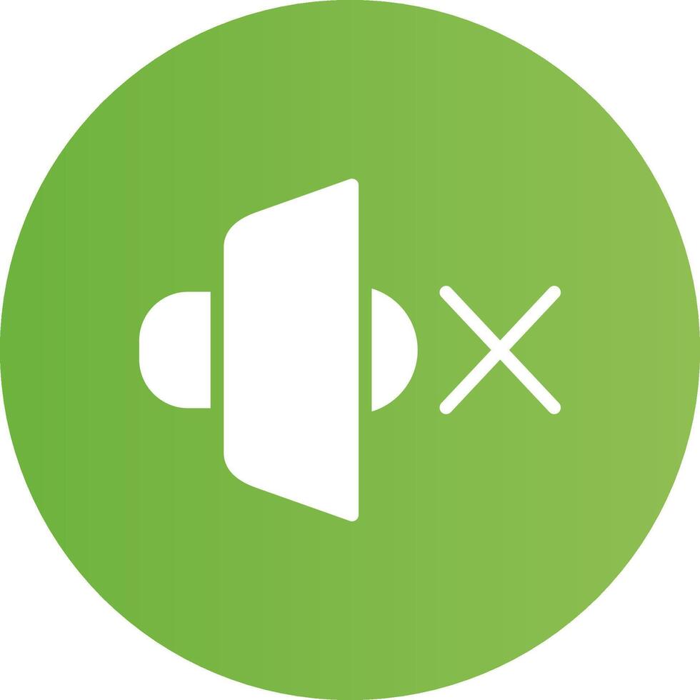 Glyph Circle light green Gradient vector