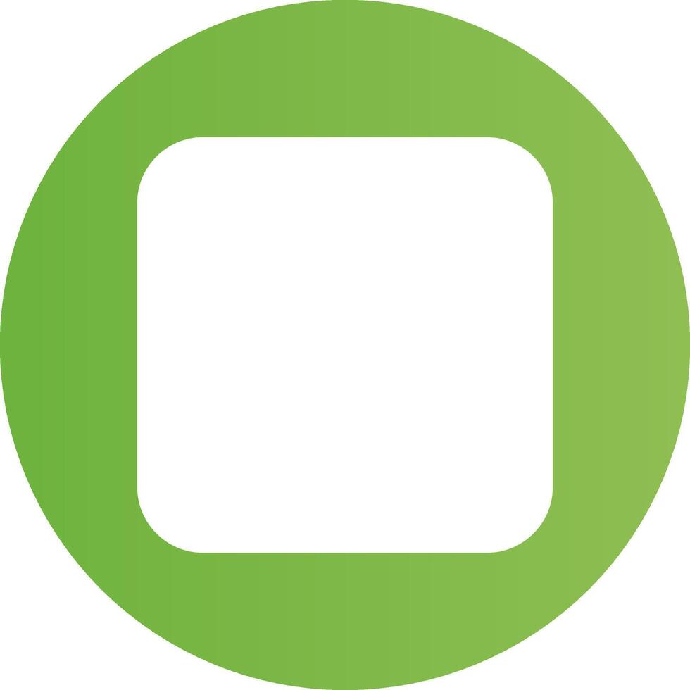 Glyph Circle light green Gradient vector