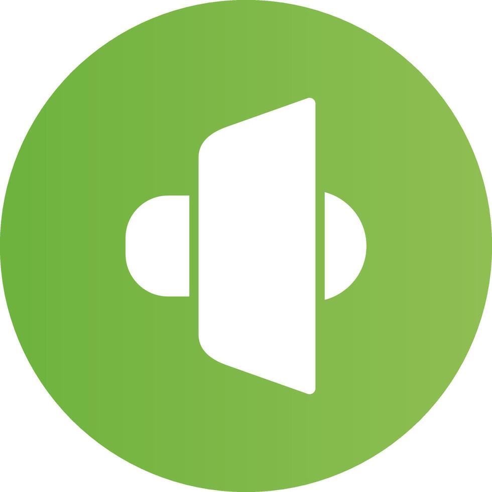 Glyph Circle light green Gradient vector