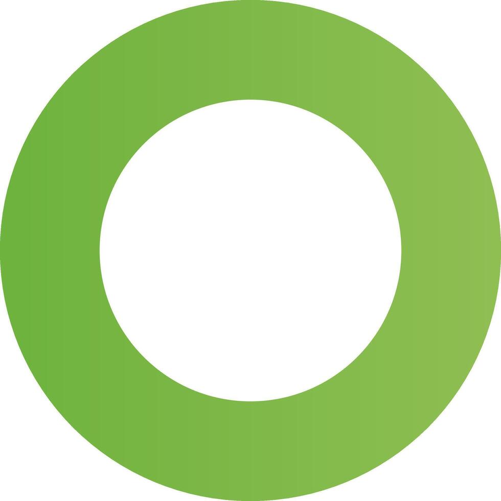 Glyph Circle light green Gradient vector