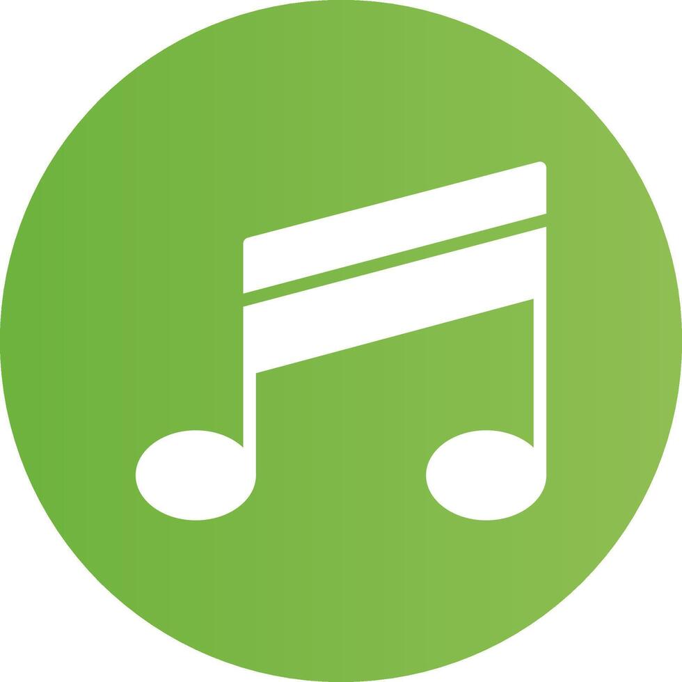 Glyph Circle light green Gradient vector