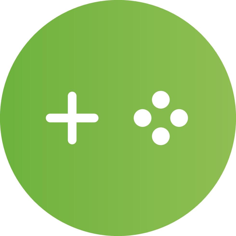 Glyph Circle light green Gradient vector