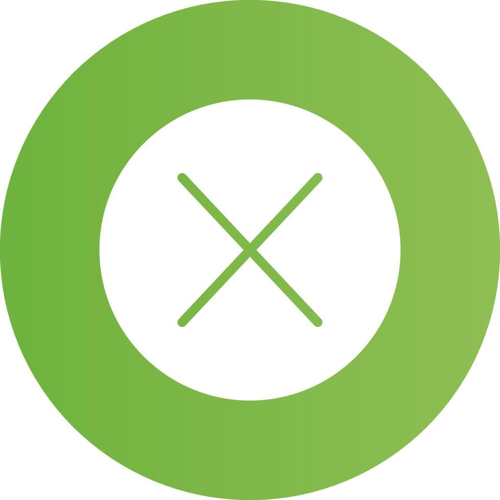 Glyph Circle light green Gradient vector