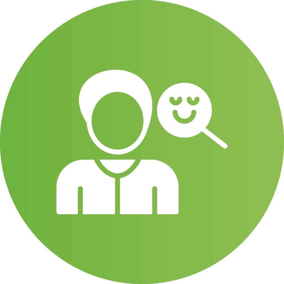 Glyph Circle light green Gradient vector