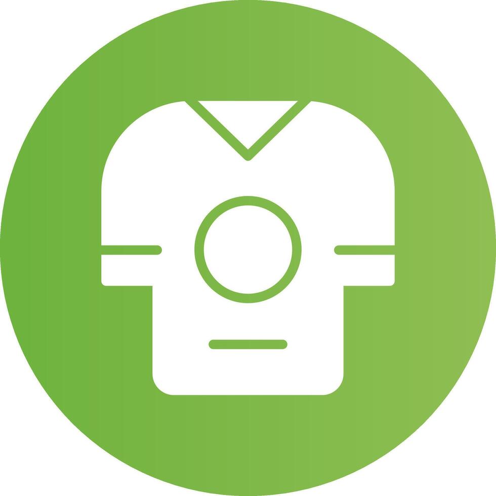 Glyph Circle light green Gradient vector