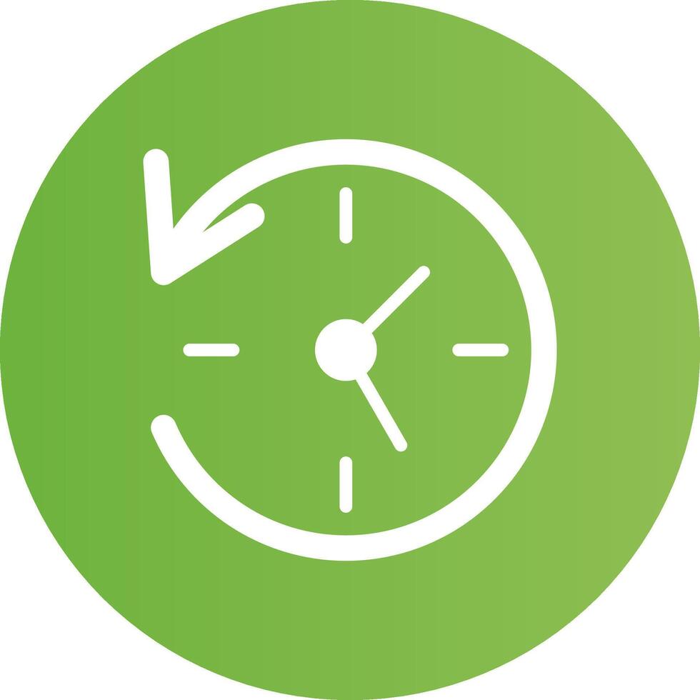 Glyph Circle light green Gradient vector