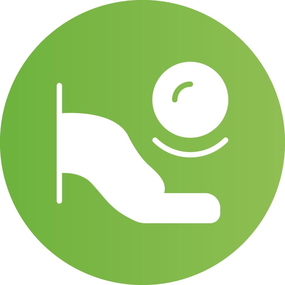 Glyph Circle light green Gradient vector