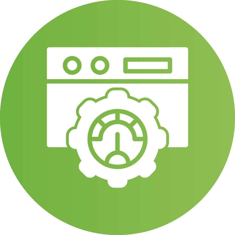 Glyph Circle light green Gradient vector