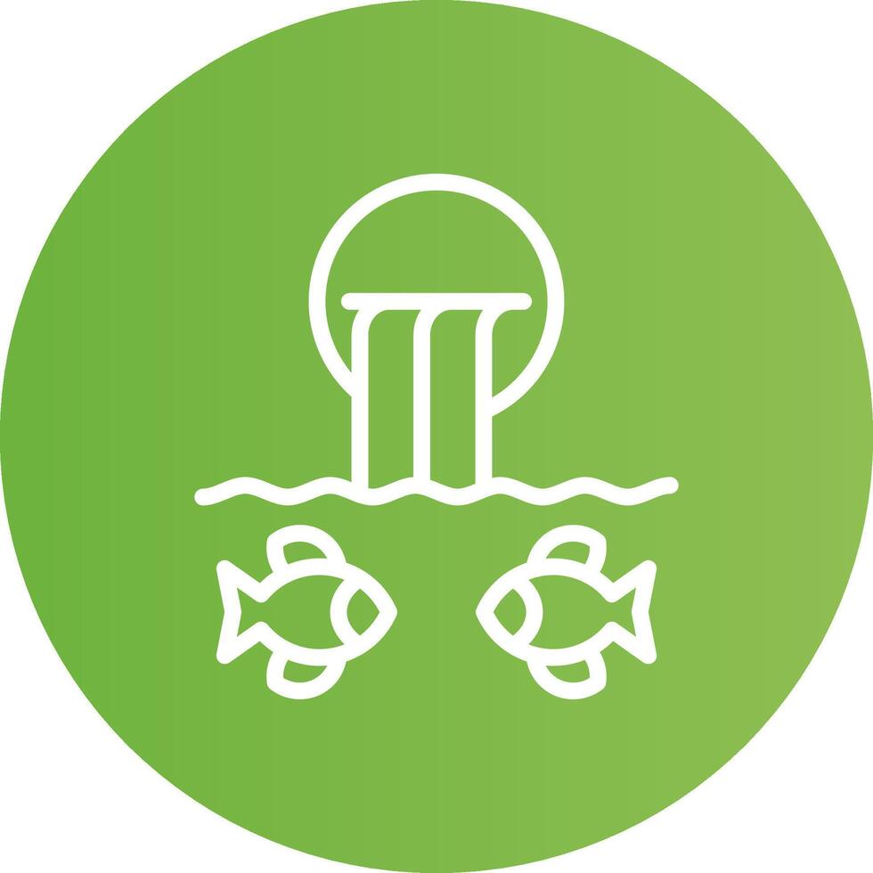 River Fishing Creative Icon Design vector