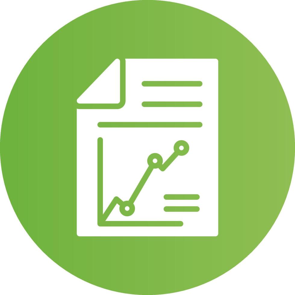 Glyph Circle light green Gradient vector