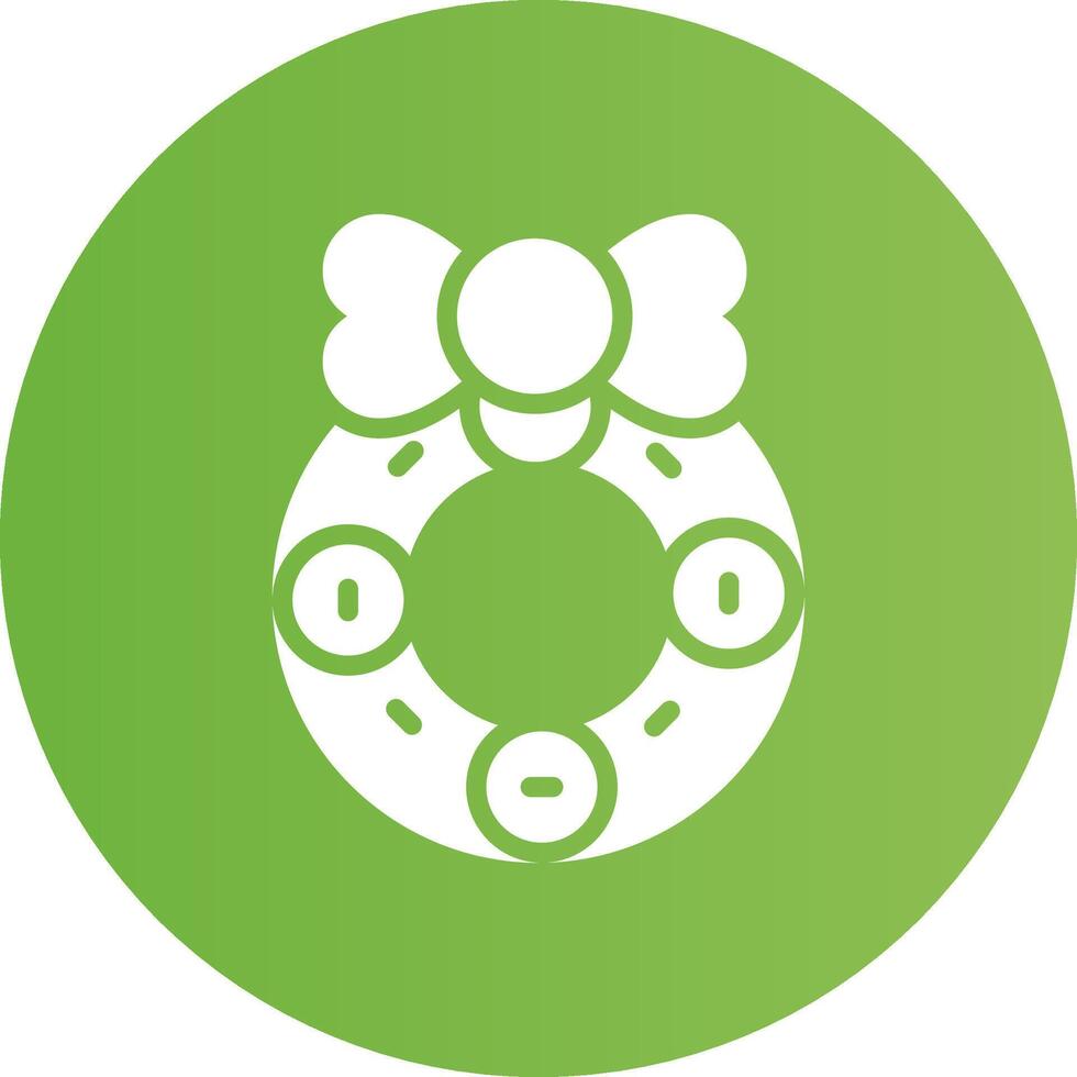 Glyph Circle light green Gradient vector