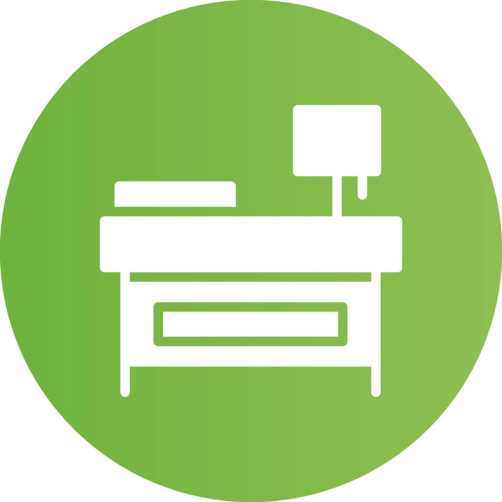 Glyph Circle light green Gradient vector