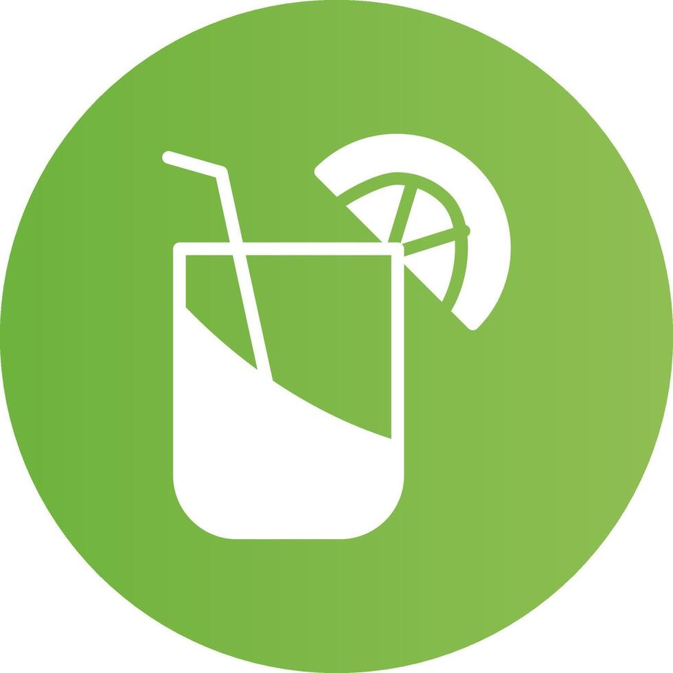 Glyph Circle light green Gradient vector
