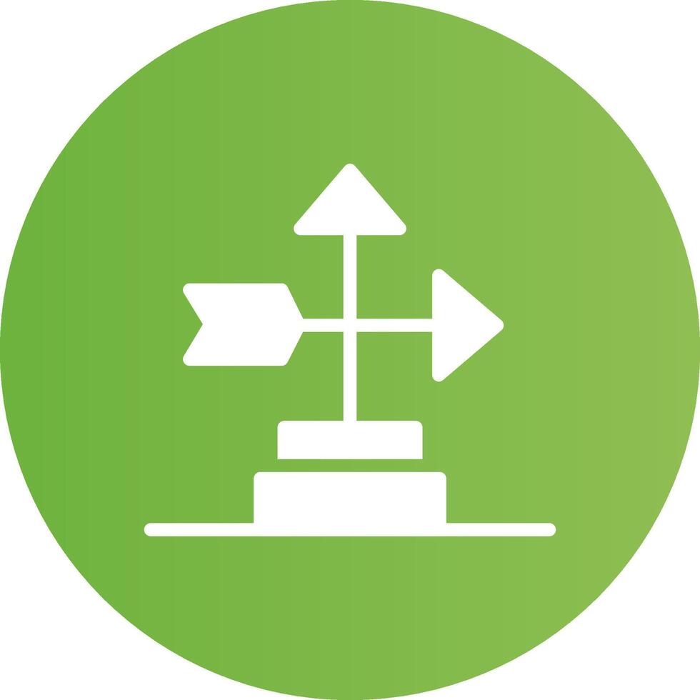 Wind Vane Creative Icon Design vector