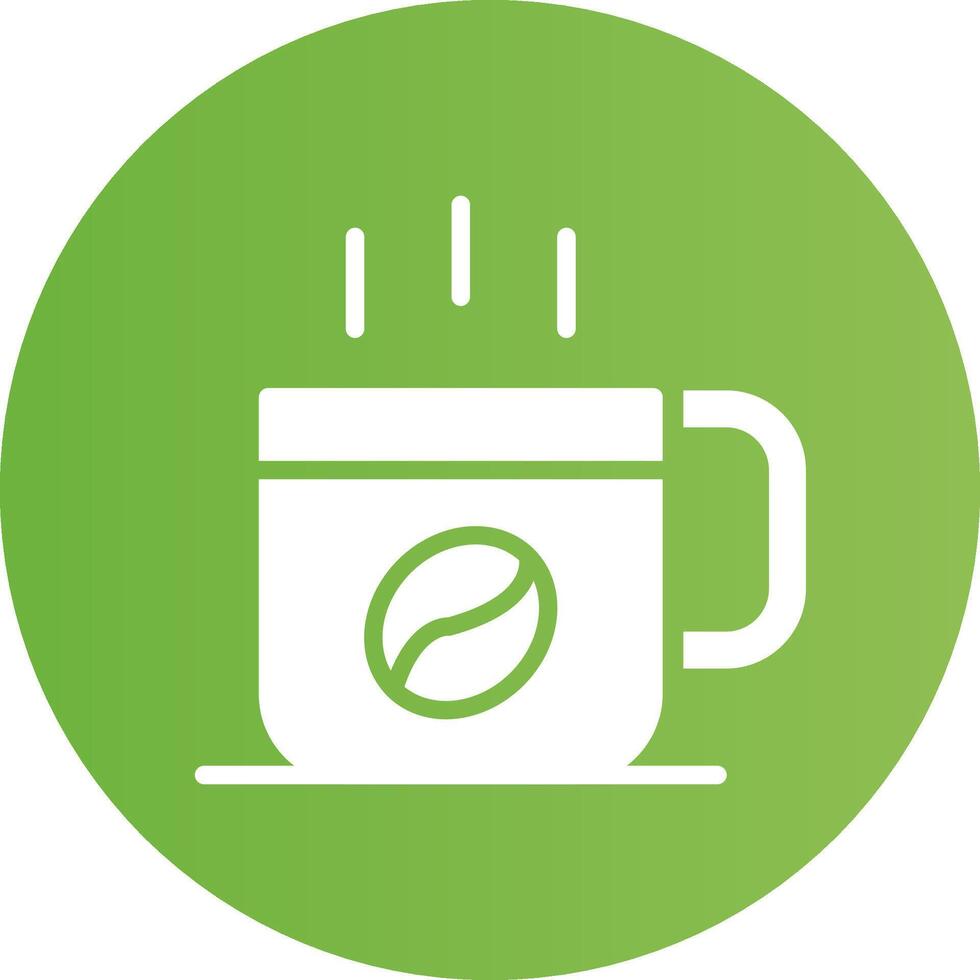 Glyph Circle light green Gradient vector